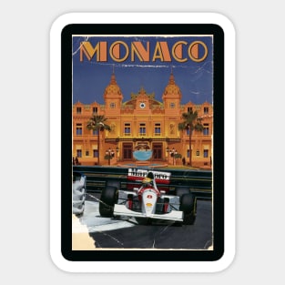 Monaco GP Ayrton Senna Sticker